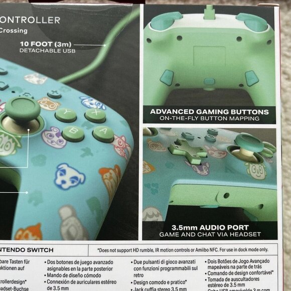 PowerA Nintendo Switch Animal Crossing New Horizons ACNH 10ft Wired Controller - Picture 3 of 9